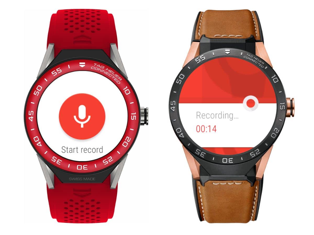 Wear Audio Recorder app on two smartwatches