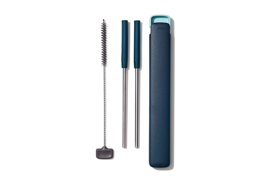 Christmas Gift Guide OXO Good Grips Stainless Steel 4 Piece Reusable Straw Set