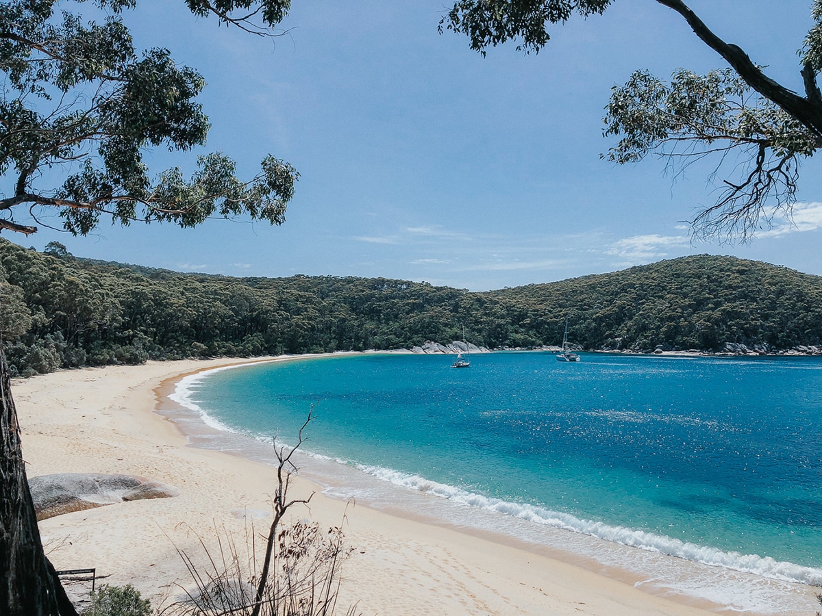 refuge cove wilsons promontory beach view