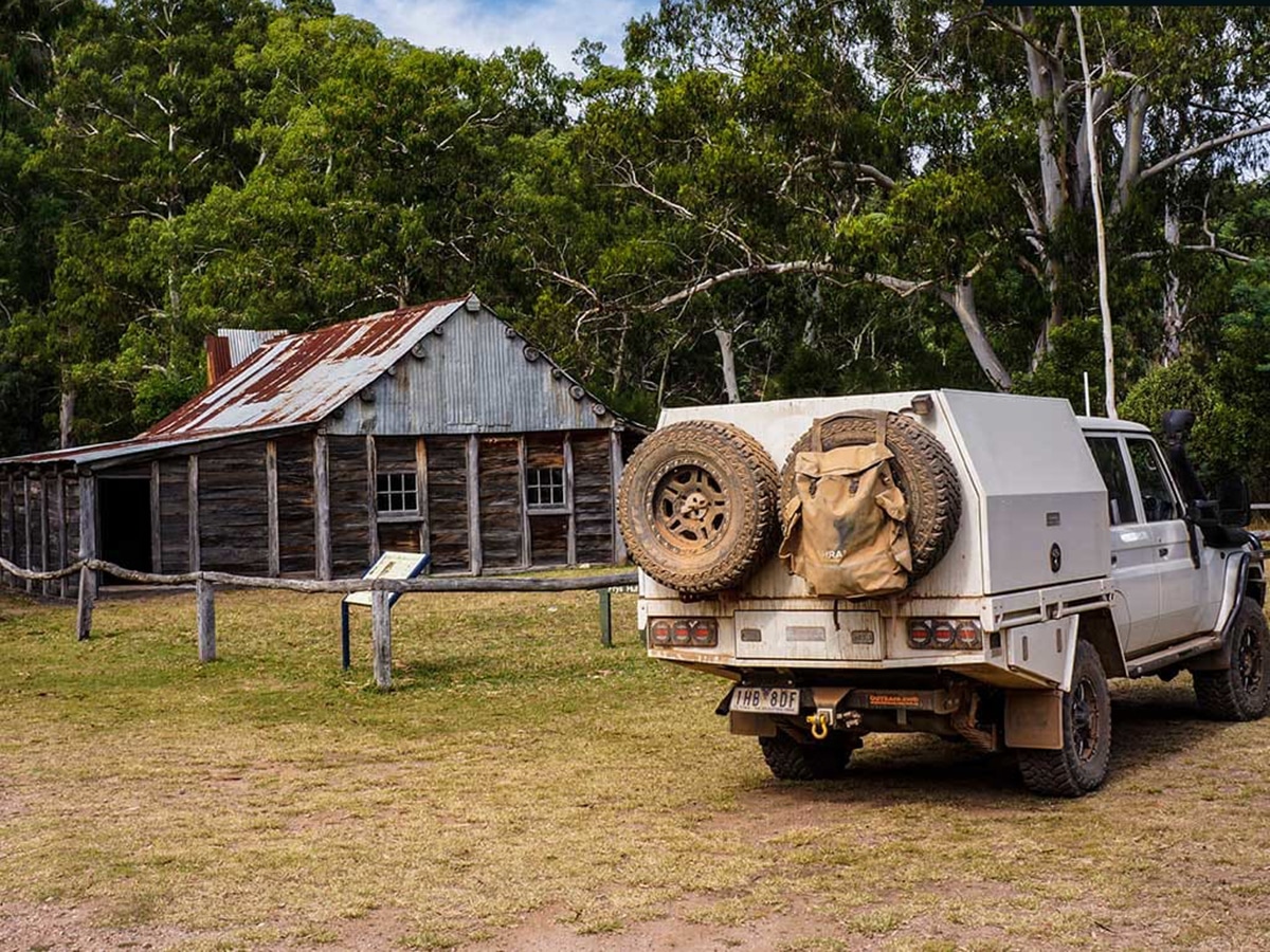 camping car at sheepyard flat howqua hills