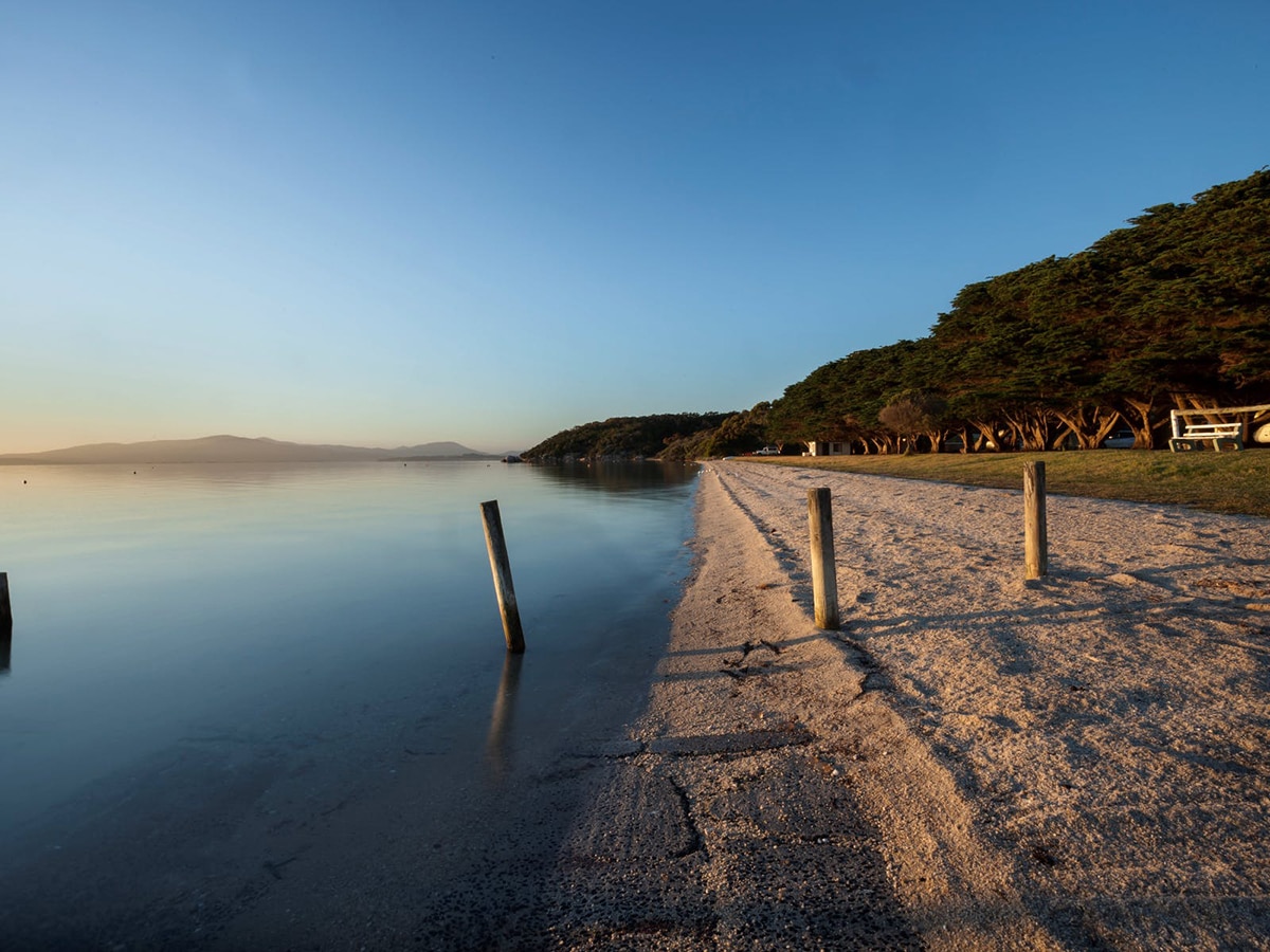 yanakie campgrounds wilsons promontory beach view