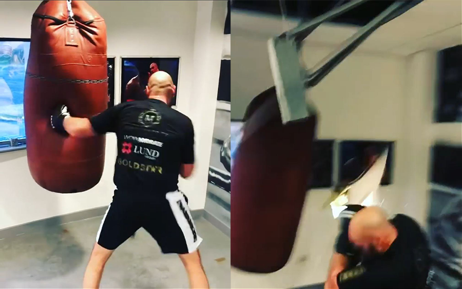 Tyson Fury vs. Punching Bag 1