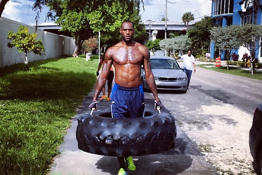 Entraînement de LeBron James