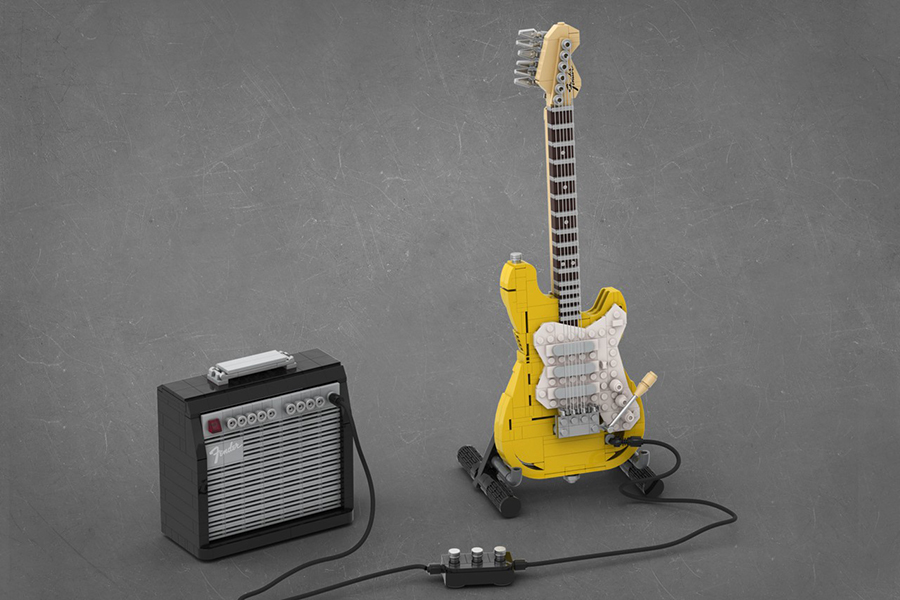 Lego Stratocaster guitar
