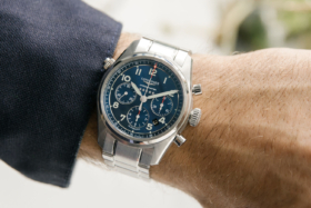 Longines Spirit L3.820.4.93.6 watch on a man's wrist