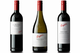 Three Penfolds wine bottles