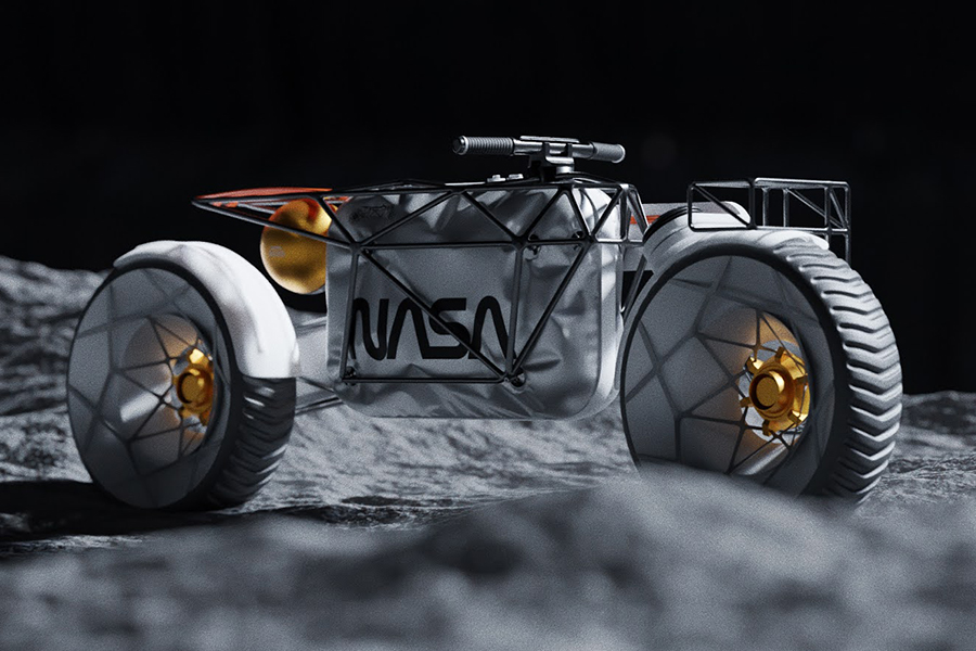 NASA Motorcycle Concept on the moon