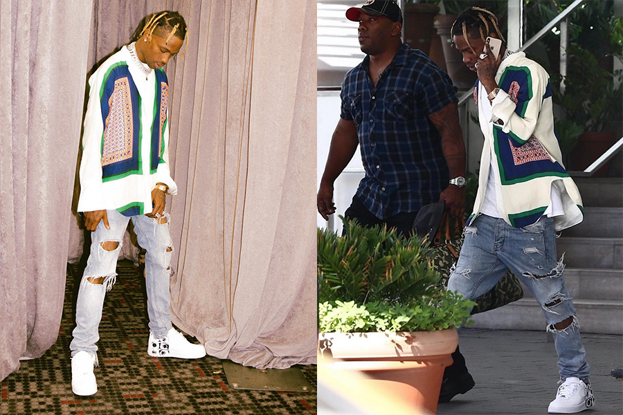 travis scott cargo pants outfit