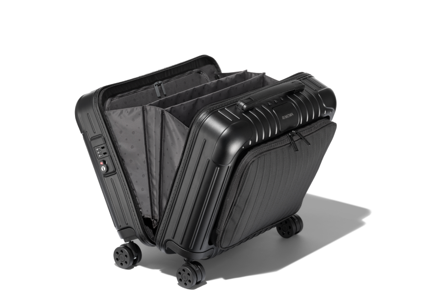 rimowa suitcase with screen