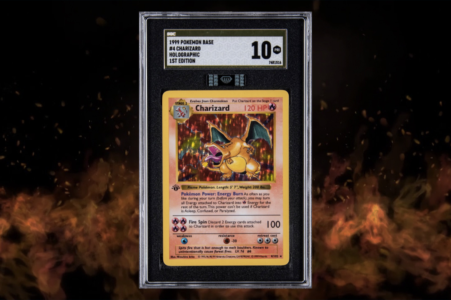 A Pokémon Base Set First Edition Holo Charizard Fetches $420K USD at  Auction