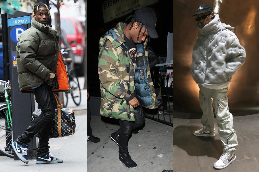 travis scott cargo pants outfit