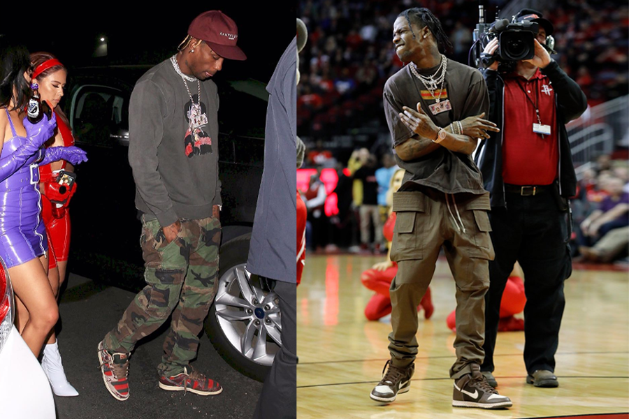 travis scott cargo pants outfit