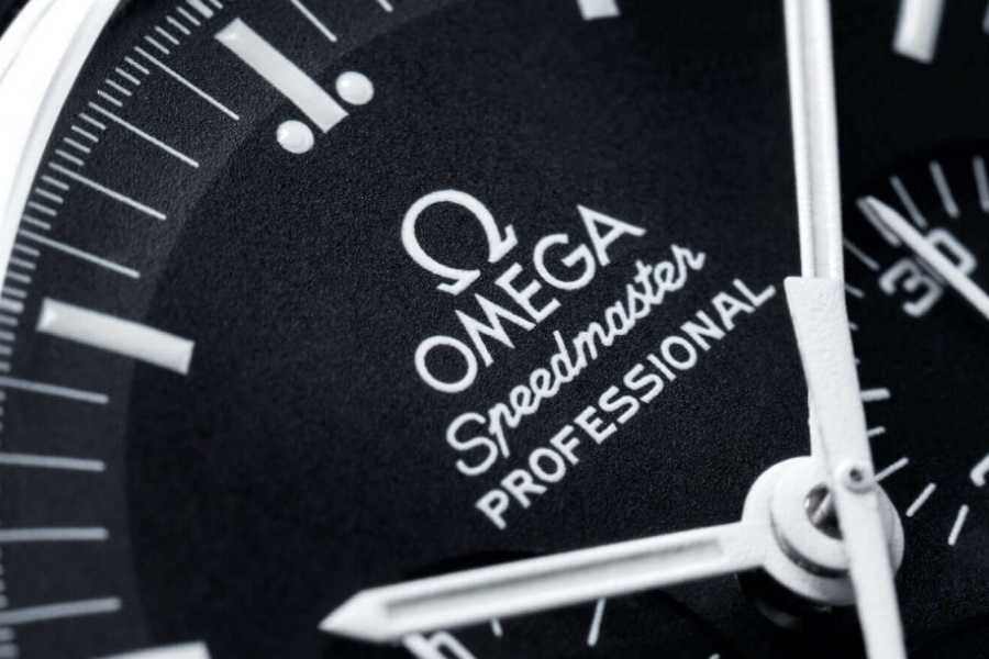 Omega Speedmaster Professional black dial watch