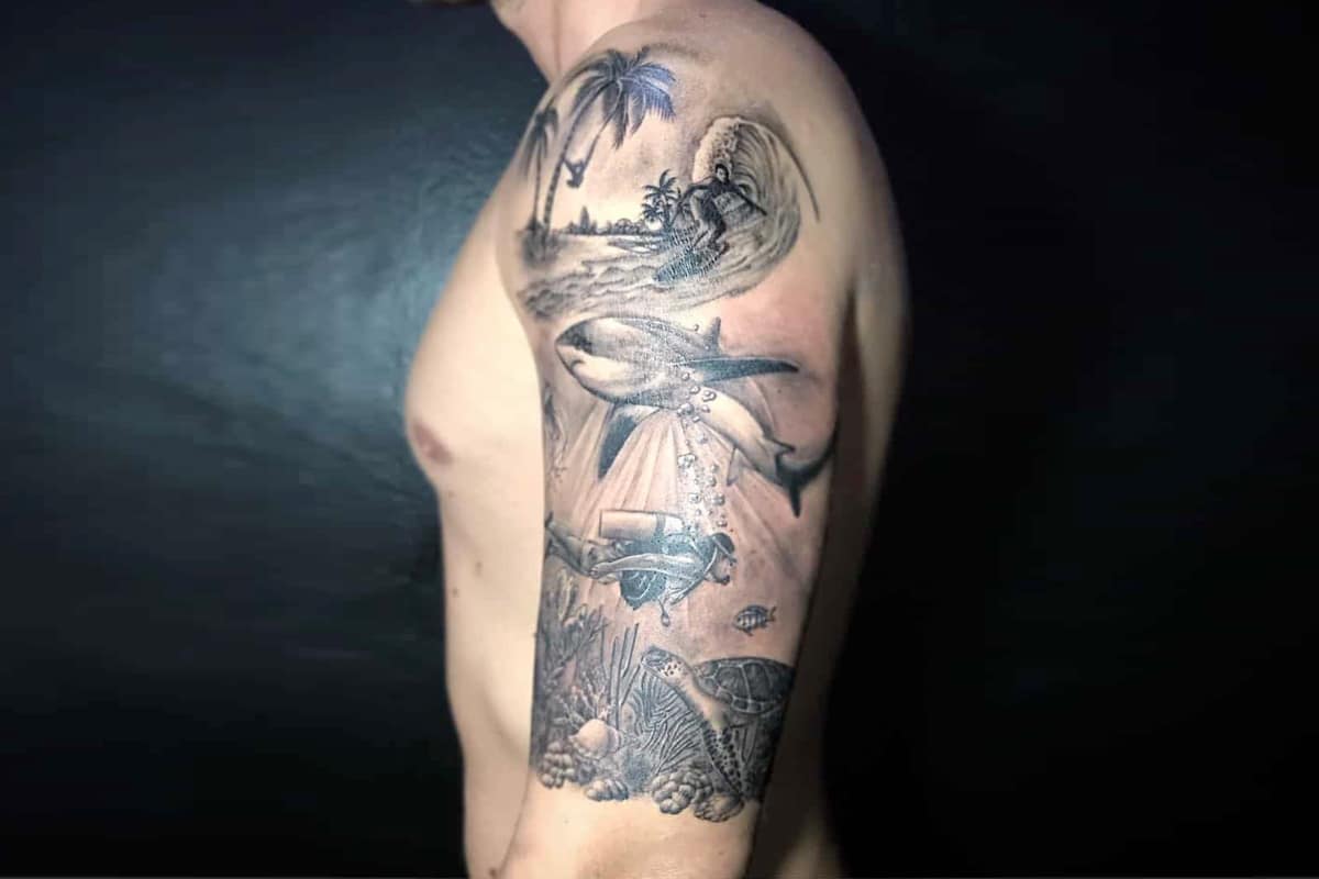 Unique Mens Half Sleeve Tattoos - Best Design Idea