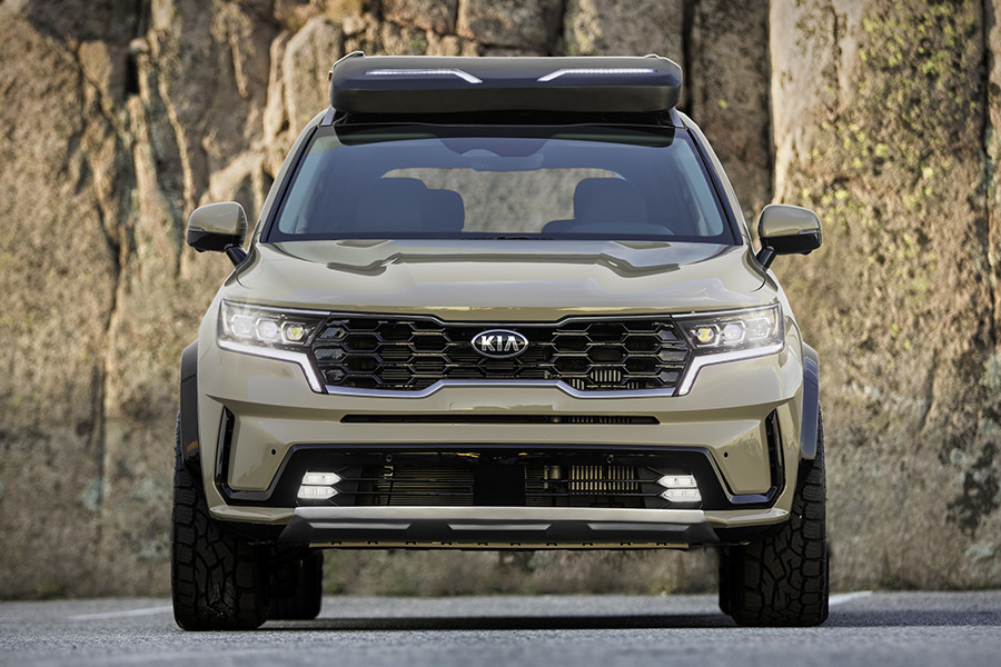 kia unveils rugged x line front