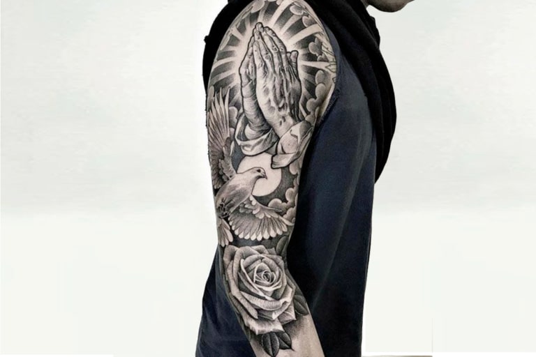 Realistic Man Tattoo Sleeve - wide 3