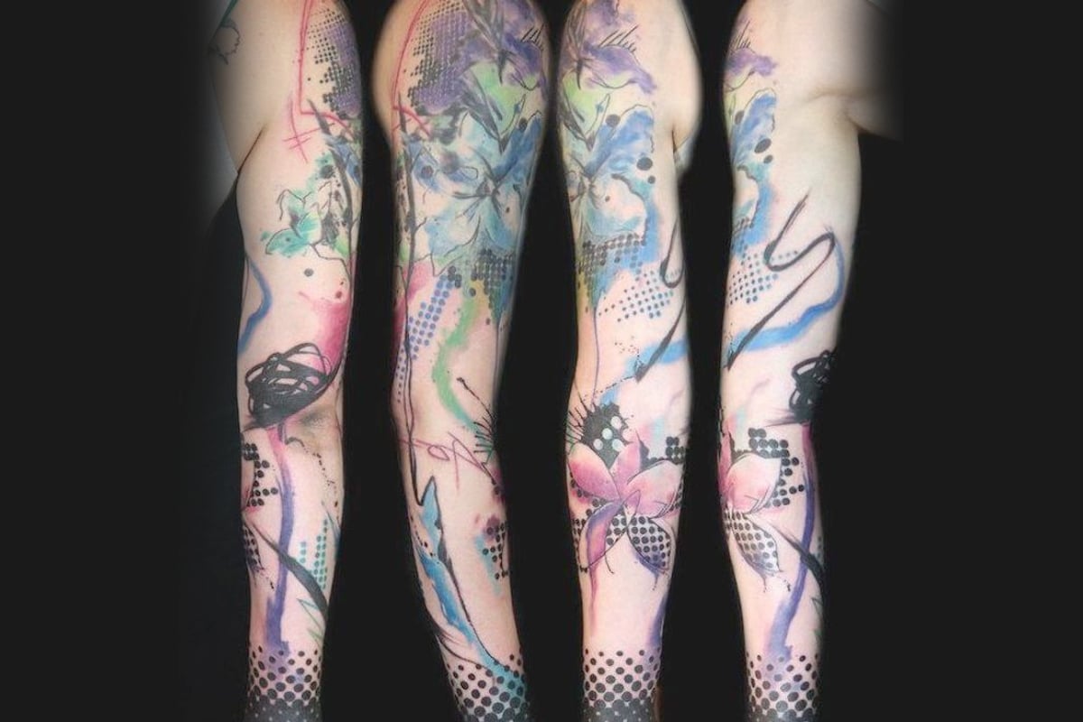 Celtic leg half sleeve  Tattoos for women half sleeve, Calf sleeve tattoo,  Leg sleeve tattoo