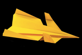 Carnard paper aeroplane