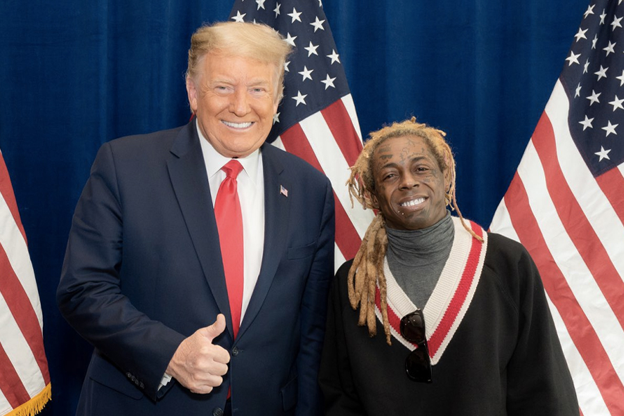 Lil Wayne with Donald Trump