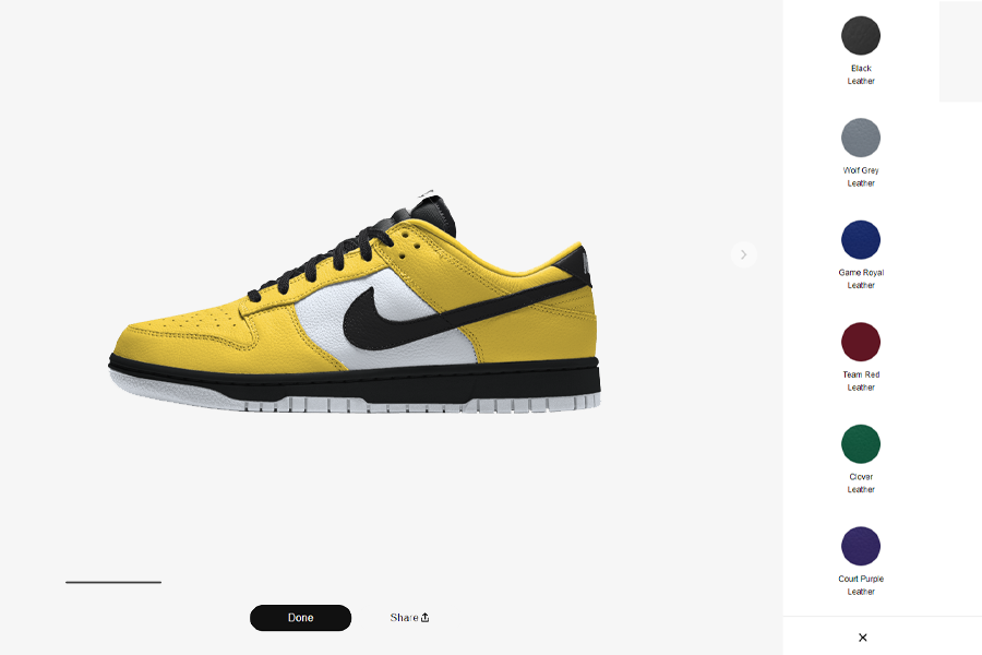 Customise Your Own Nike Dunk Low on 