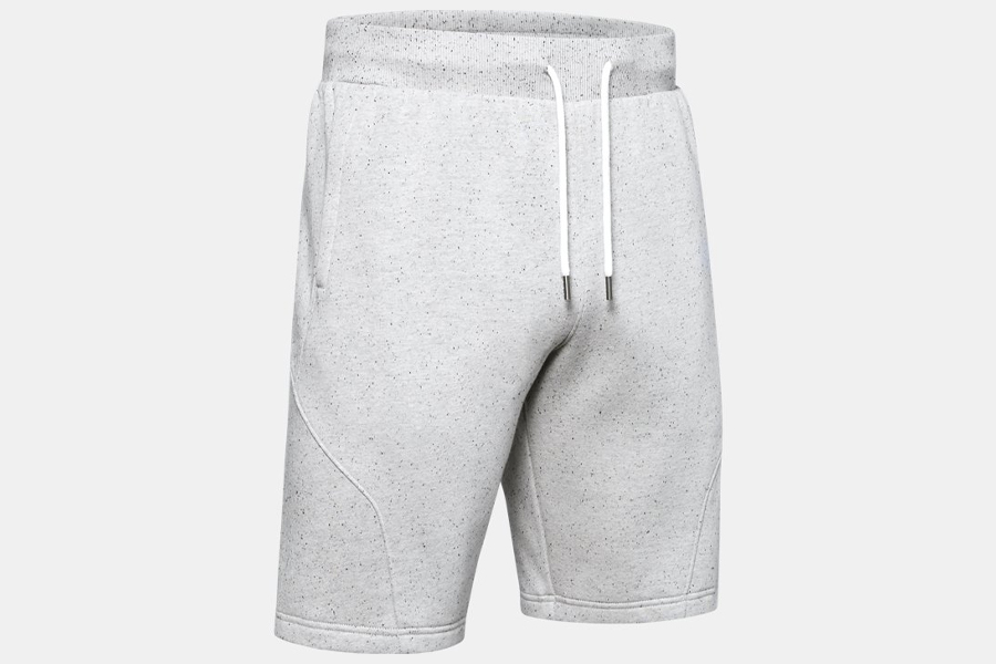 men's ua speckled fleece shorts