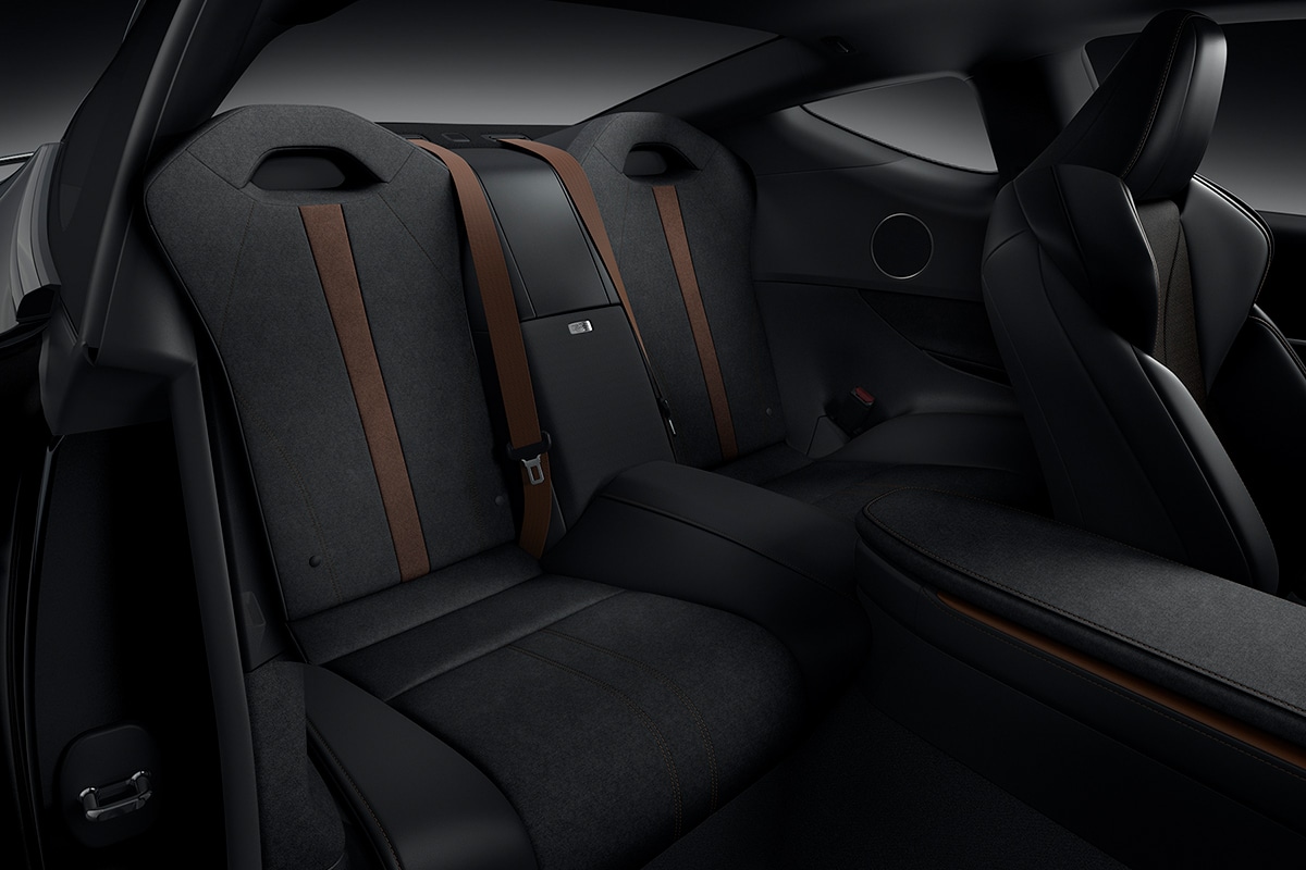 2021 Lexus LC 500 Inspiration Series Coupe back seats