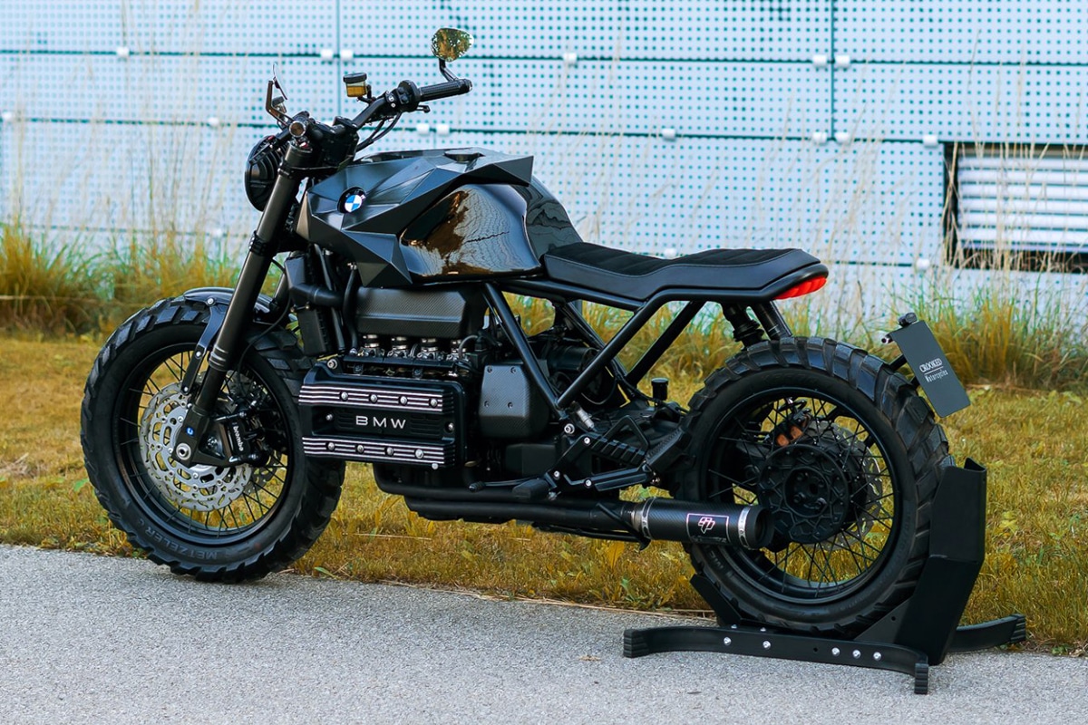 Crooked Motors Custom BMW K100 rear side