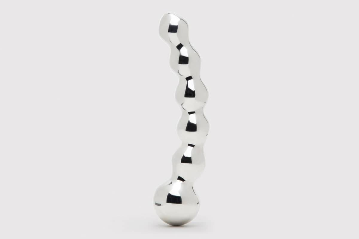 Desire Luxury Beaded Stainless Steel Dildo