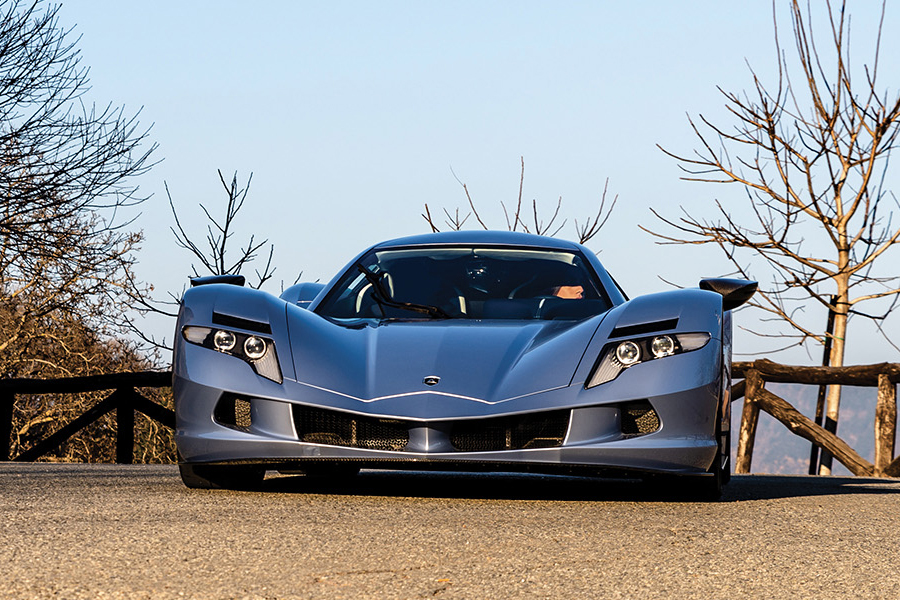 Nearly 2000 horsepower car in production front