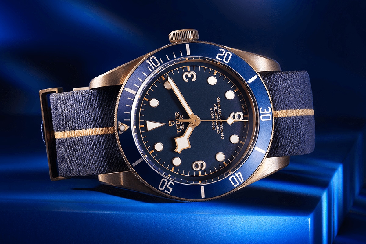 Tudor Black Bay Bronze Bucherer Blue watch