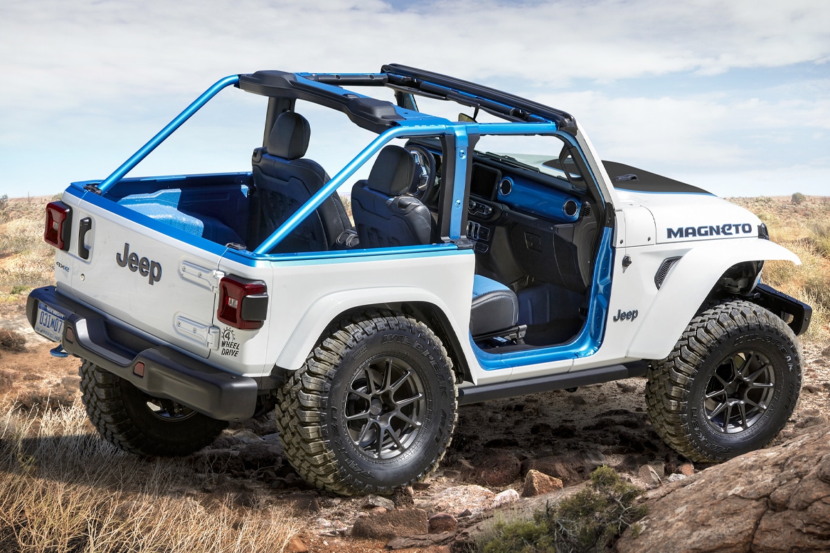 1 jeep magneto electric wrangler concept