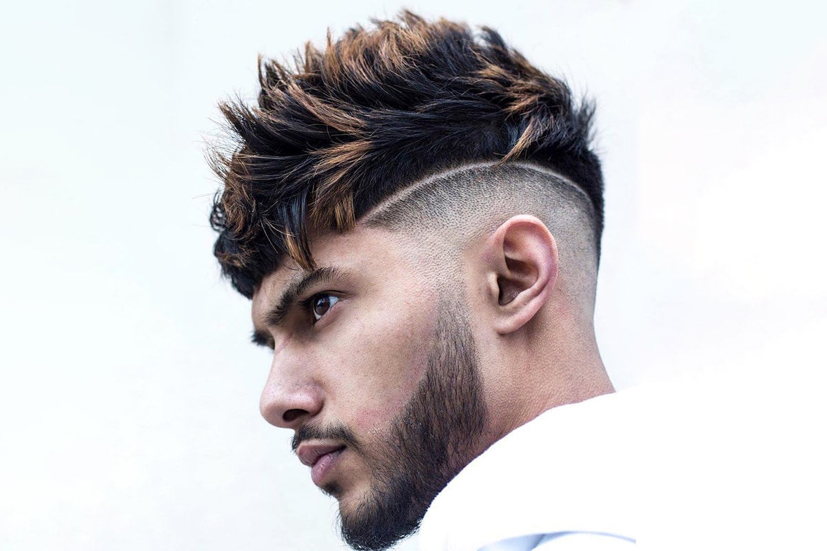 men's spiky bowl cut hairstyle
