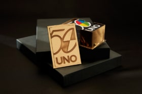 22ct gold uno card holder