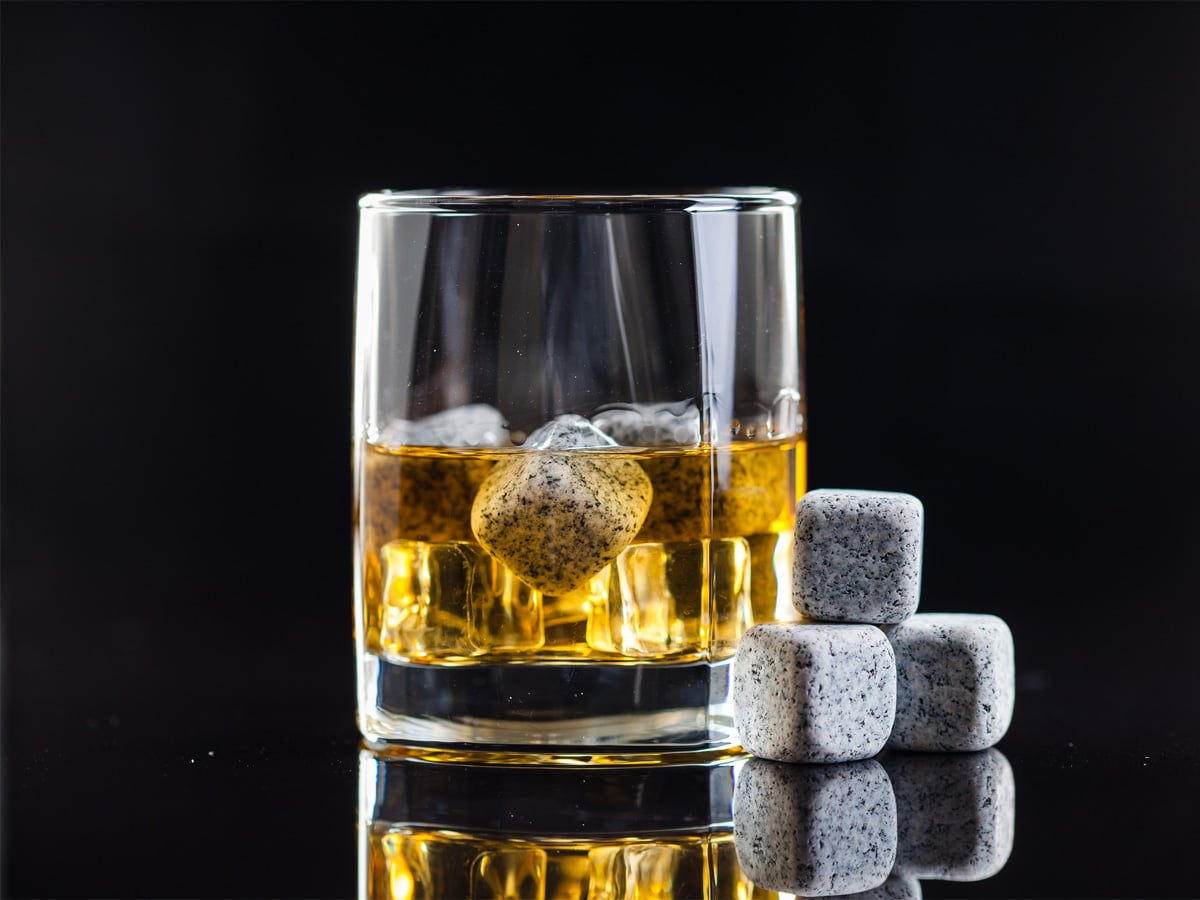 Whiskey Irish Set of 9 Dark Drink Chilling Cubes for Scotch Premium Granite Whiskey Stones and Wine Drinks Nice Ice Stones Gift Idea for Drinking Enthusiast Gift Set for Chilling Drinks 