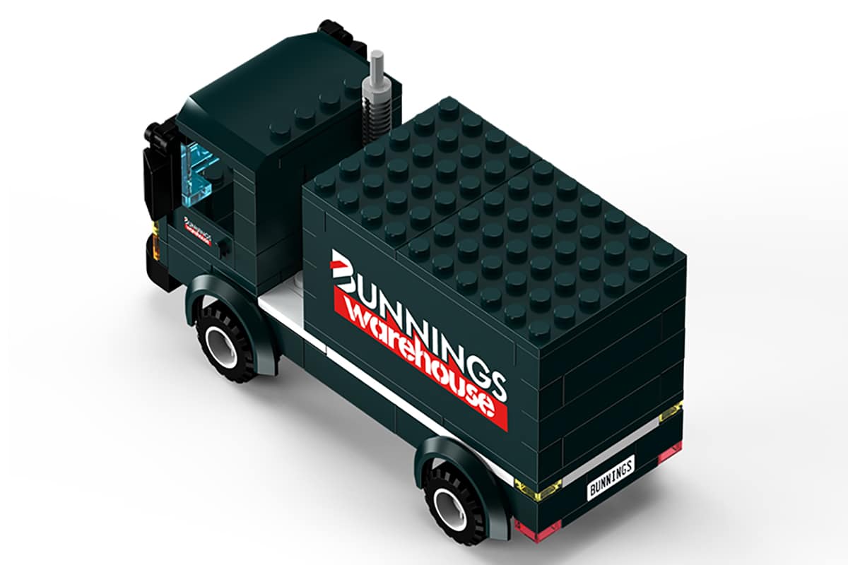 Bunnings Releases an All Aussie Building Block Truck Man of Many