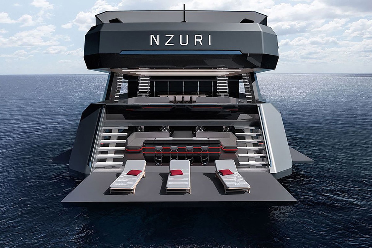 Kyron Design Nzuri Superyacht outside view