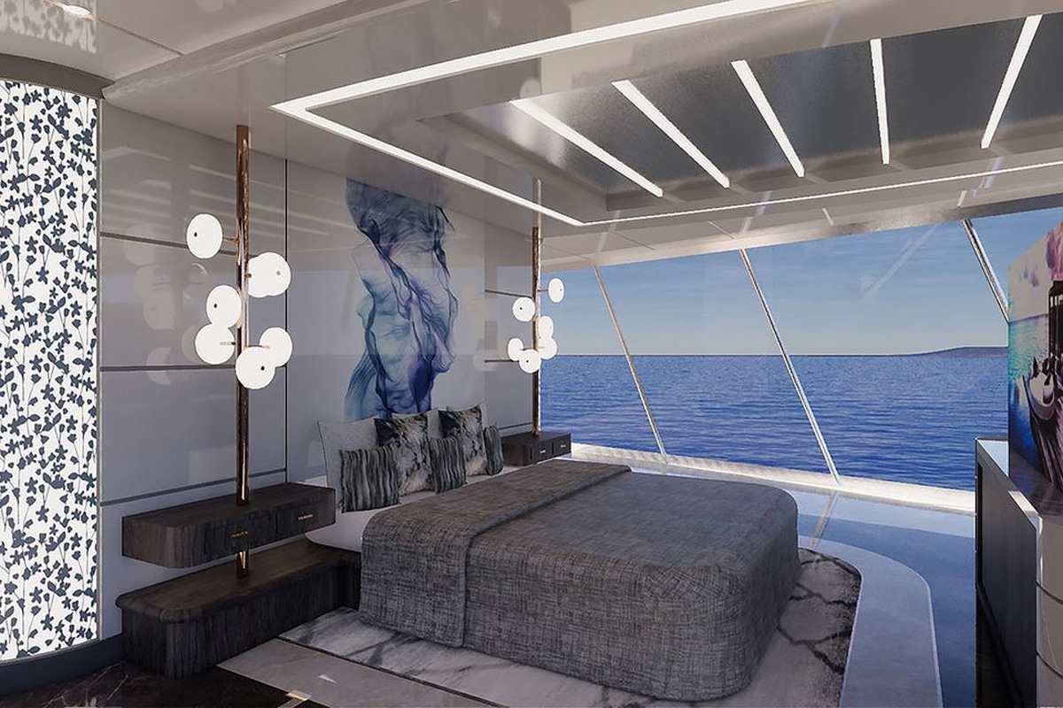 Kyron Design Nzuri Superyacht bedroom