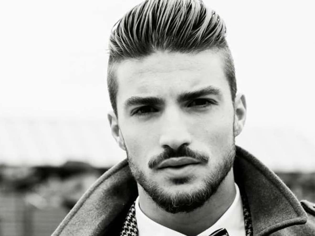 Men's Hairstyle : How to Style the Pompadour Fade .👔👕👌