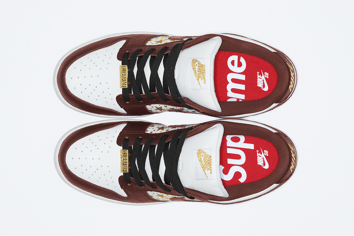 supreme dunks stock x
