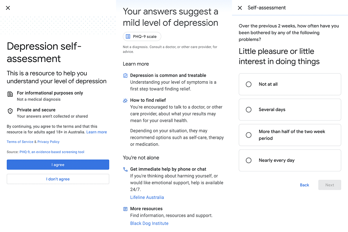 March 19 google mental health tool