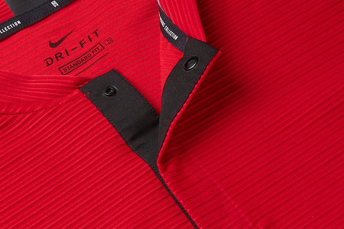 red nike polo