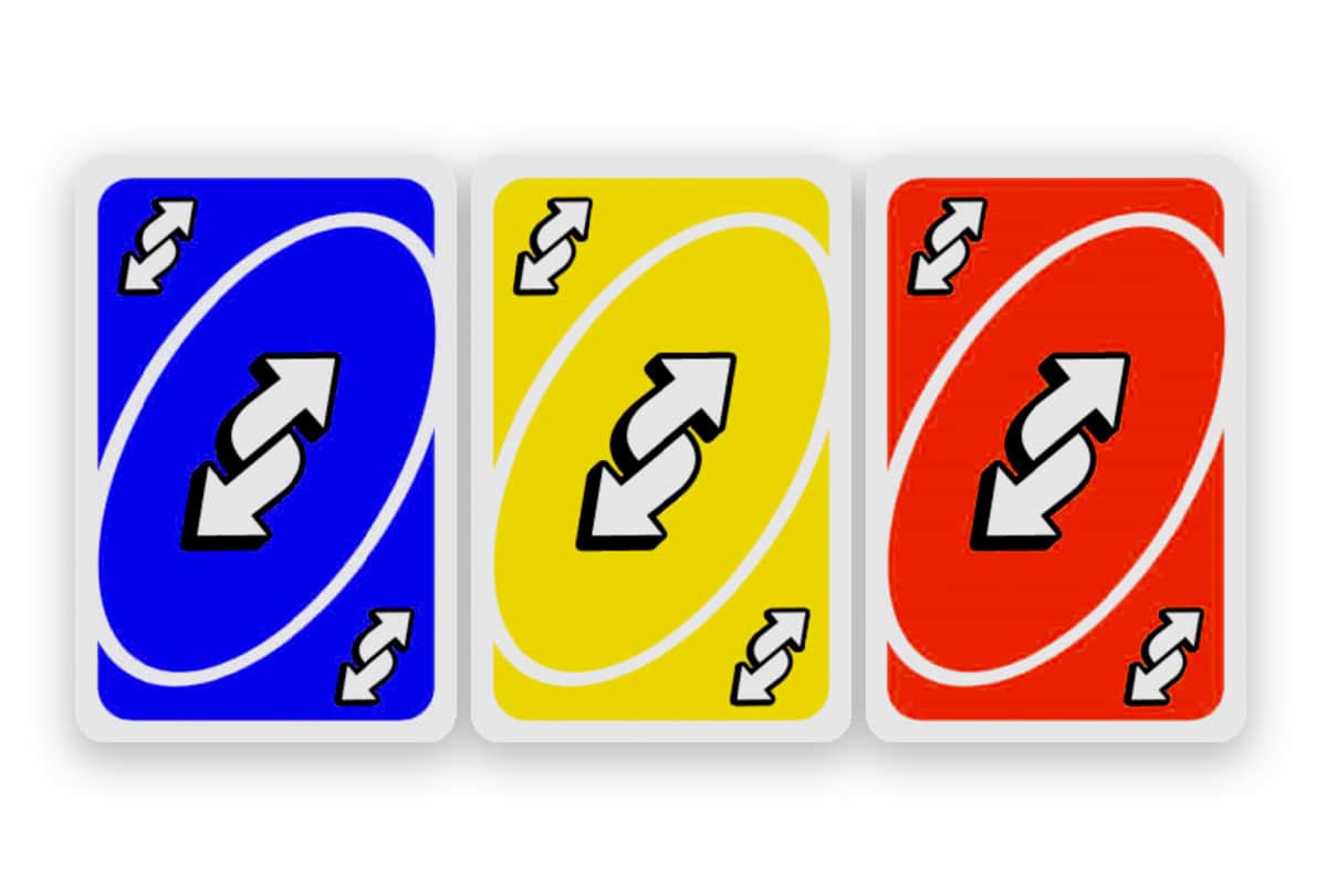 Uno reverse card with love symbol