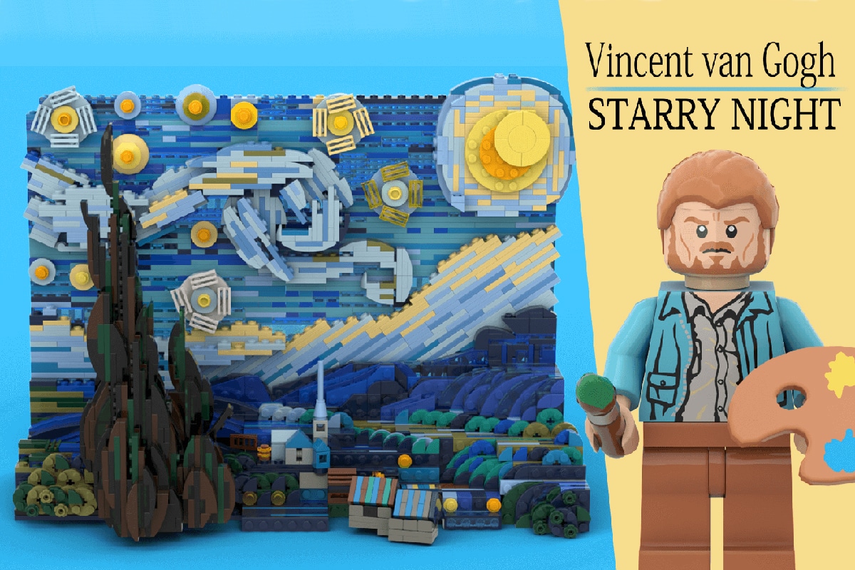 van Gogh’s ‘Starry Night’ 1,552-Piece LEGO Set