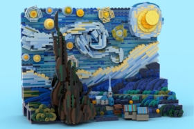 van Gogh’s ‘Starry Night’ 1,552-Piece LEGO Set front