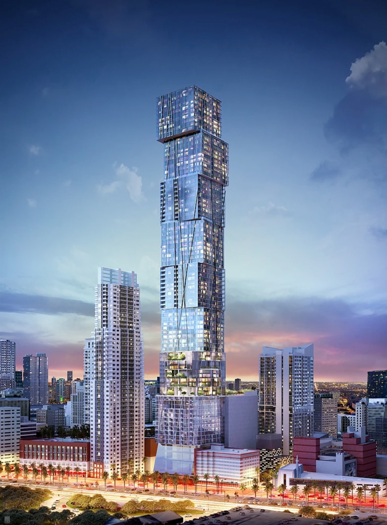 Waldorf Astoria's Record-Breaking Miami Residences Take Jenga Sky-High ...