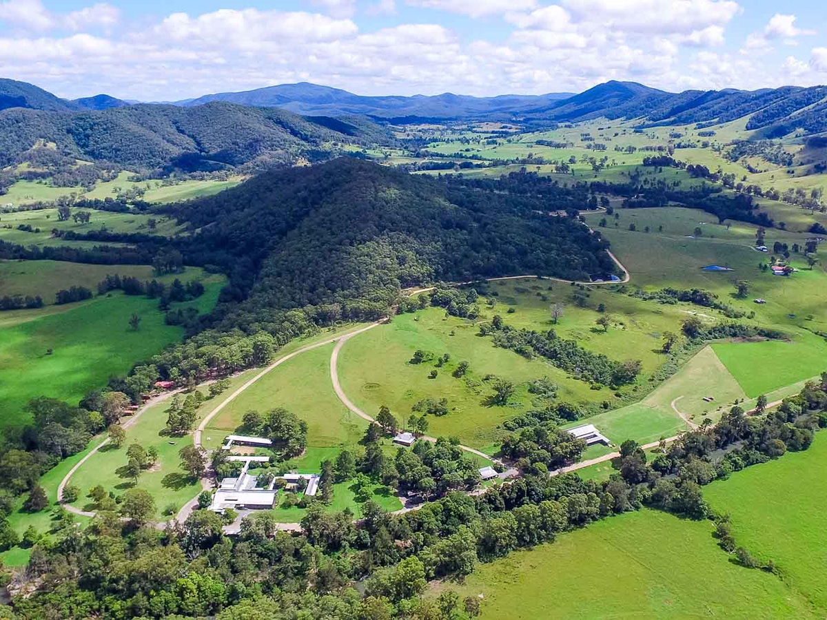 riverwood downs camping birds eye view