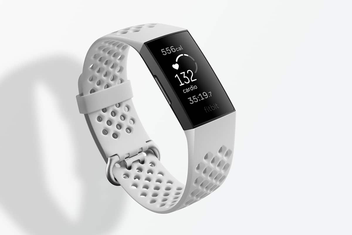 white Fitness Tracker fitbit charge four