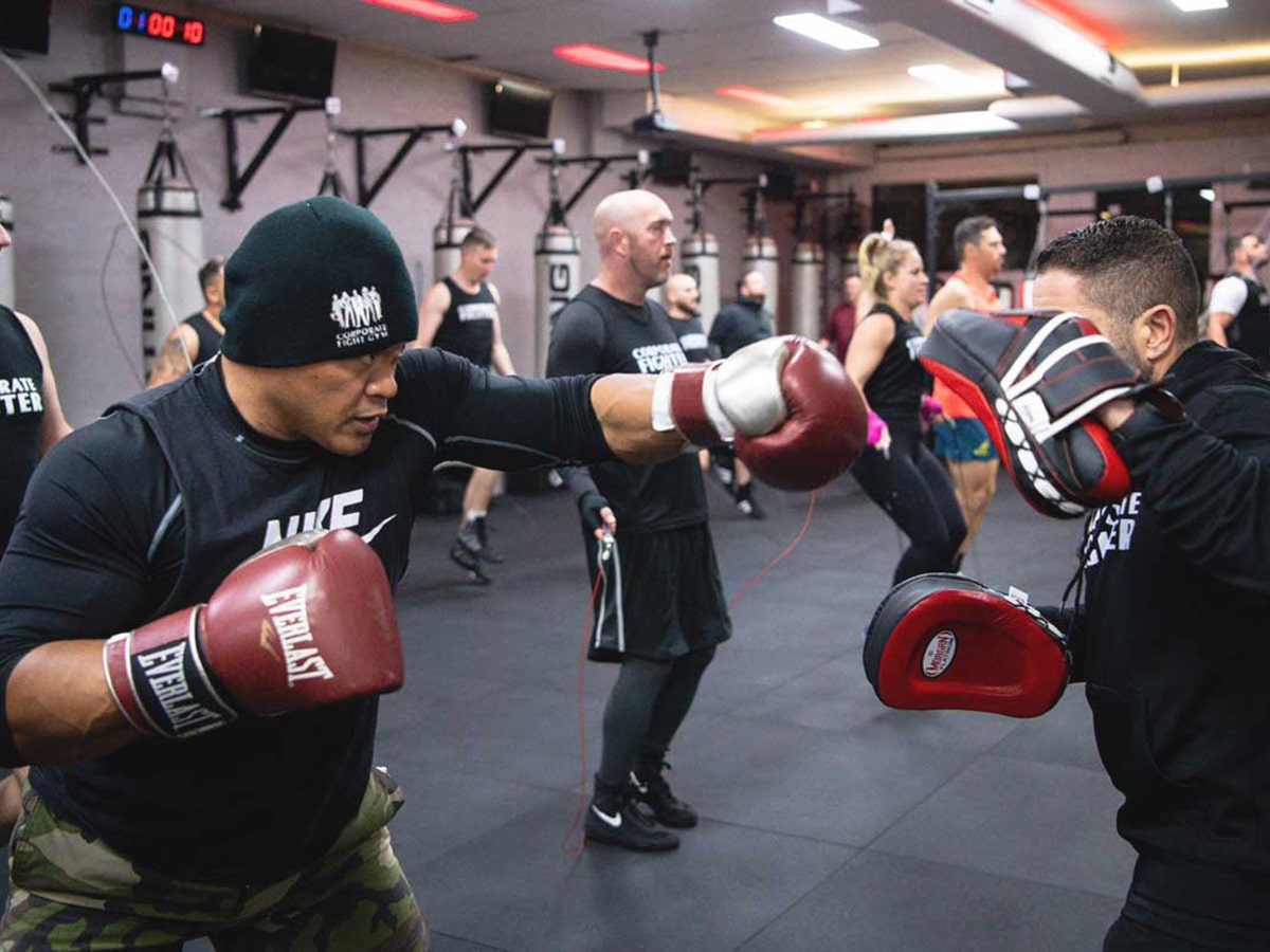 boxing training at corporate fitness centre boxing gym