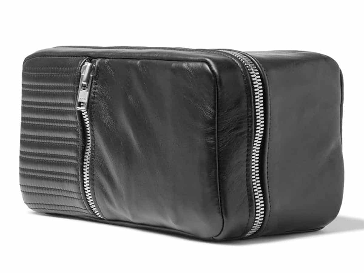 Patricks Quilted Leather Wash Bag