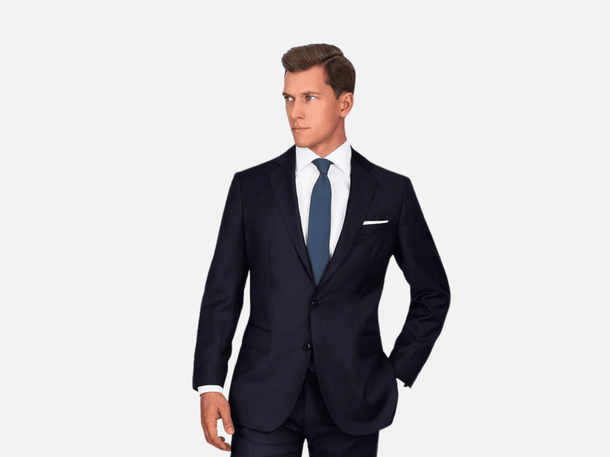 Dark blue suit oliver wicks